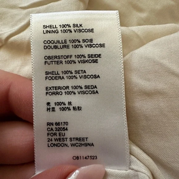 Anthropologie Giuliana Silk Blouse Size 12 - Picture 7 of 9